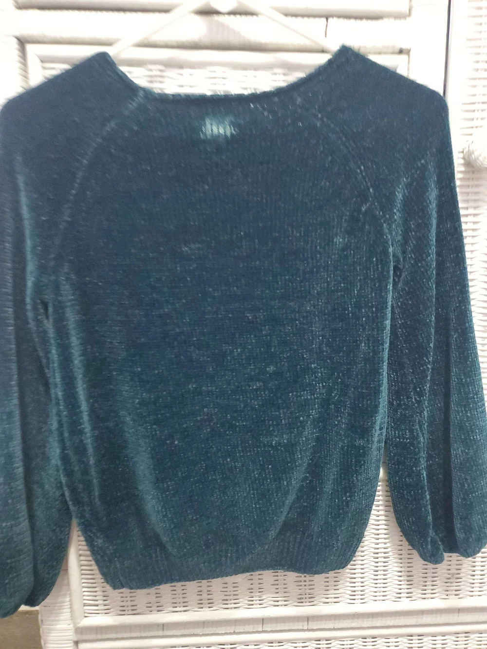 Old Navy Teal Chenille Scoopneck Sweater Girls 10